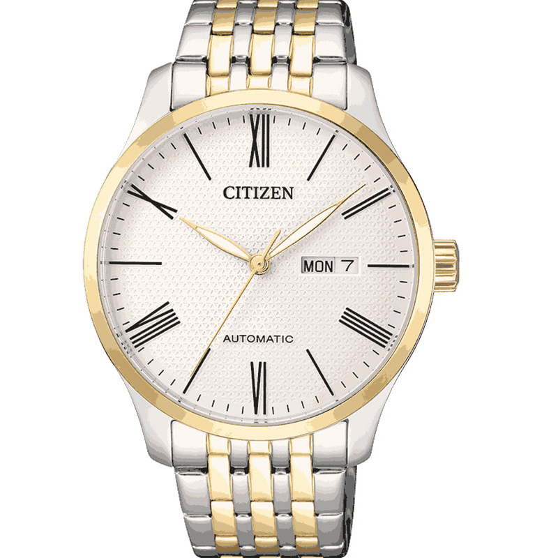 西铁城(CITIZEN)手表 自动机械简约不锈钢表带商务时尚男表 NH8354-58AB