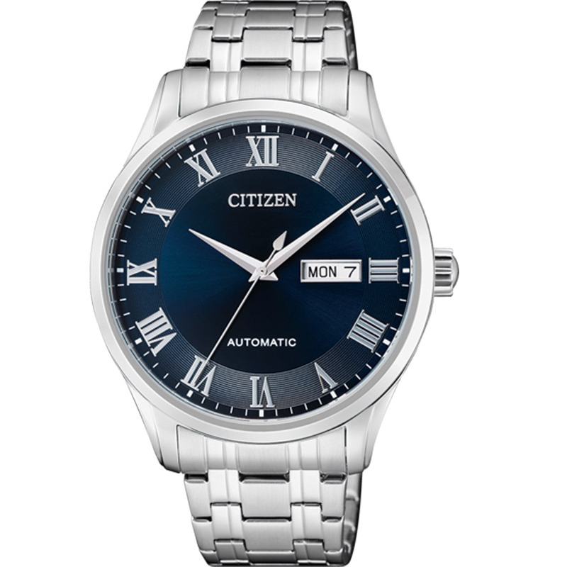 西铁城(CITIZEN)手表 自动机械简约不锈钢表带商务时尚男表 NH8360-80LB