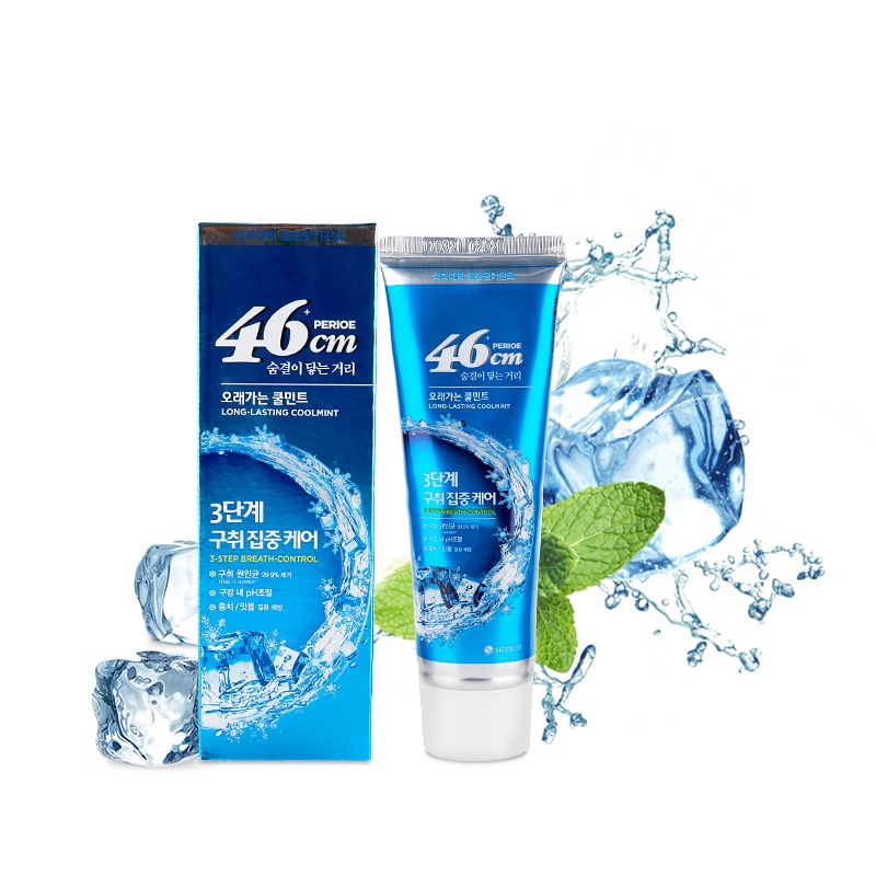 韩国LG倍瑞傲46CM牙膏（清新爽口的薄荷味）蓝色（两瓶装）
