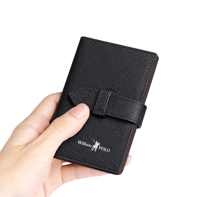 英皇保罗真皮名片夹大容量男士卡包驾驶证信用卡套女式银行卡小巧