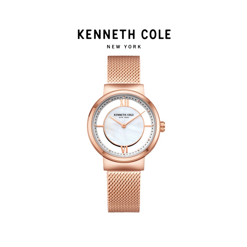 凯尼斯克尔(Kenneth Cole)手表正品KC女表 女表时尚潮流透视钢带防水石英手表