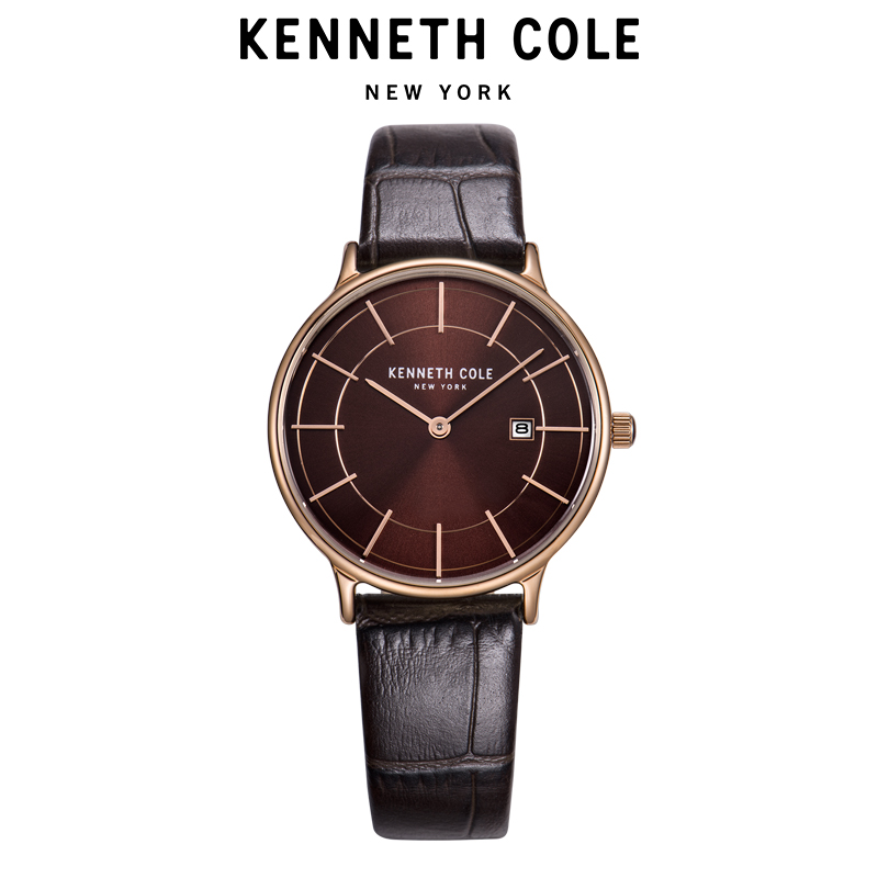 凯尼斯克尔(Kenneth Cole)手表正品KC女表 女士皮带石英表时尚简约防水时装手表