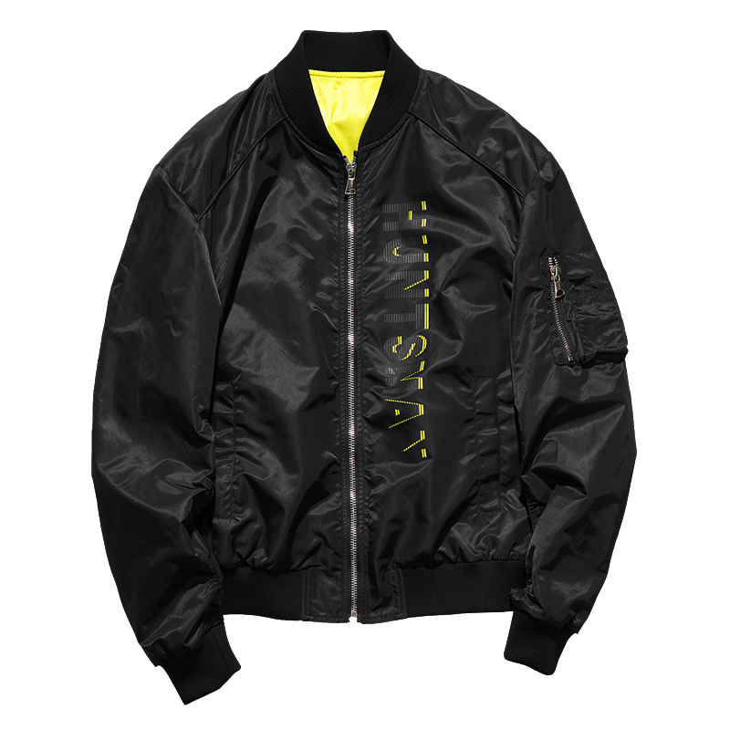 海德斯曼2019春秋新款飞行员夹克男 潮牌棒球服迷彩宽松外套30026
