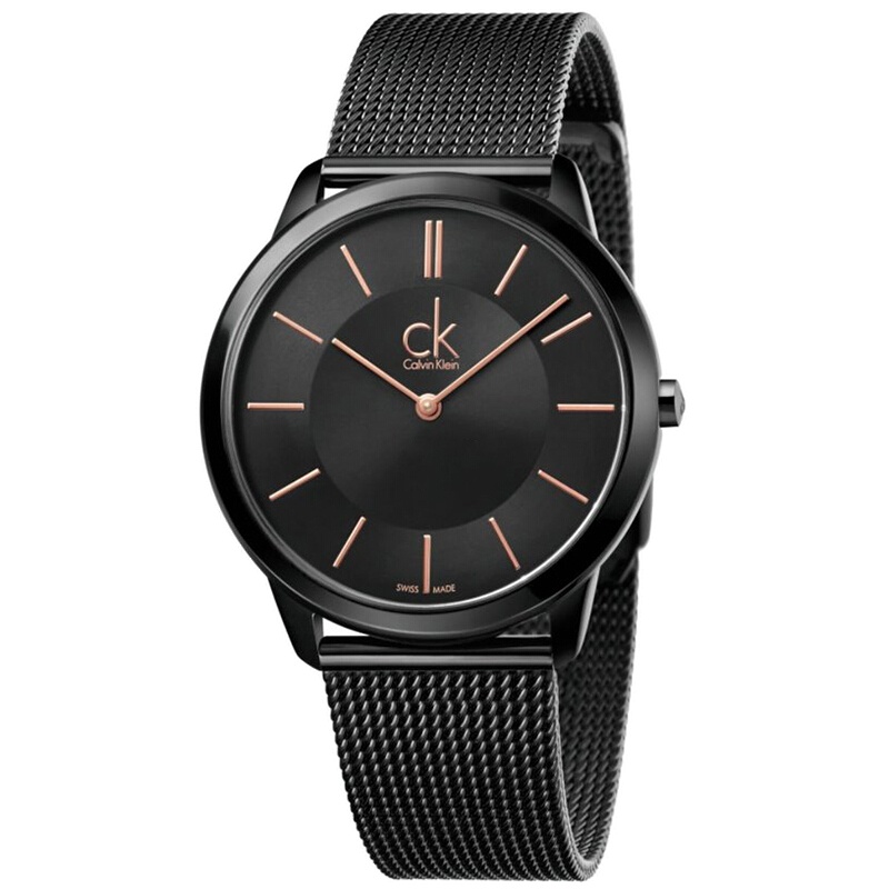 卡文克莱（Calvin Klein）MINIMAL系列金属精钢情侣表 女表