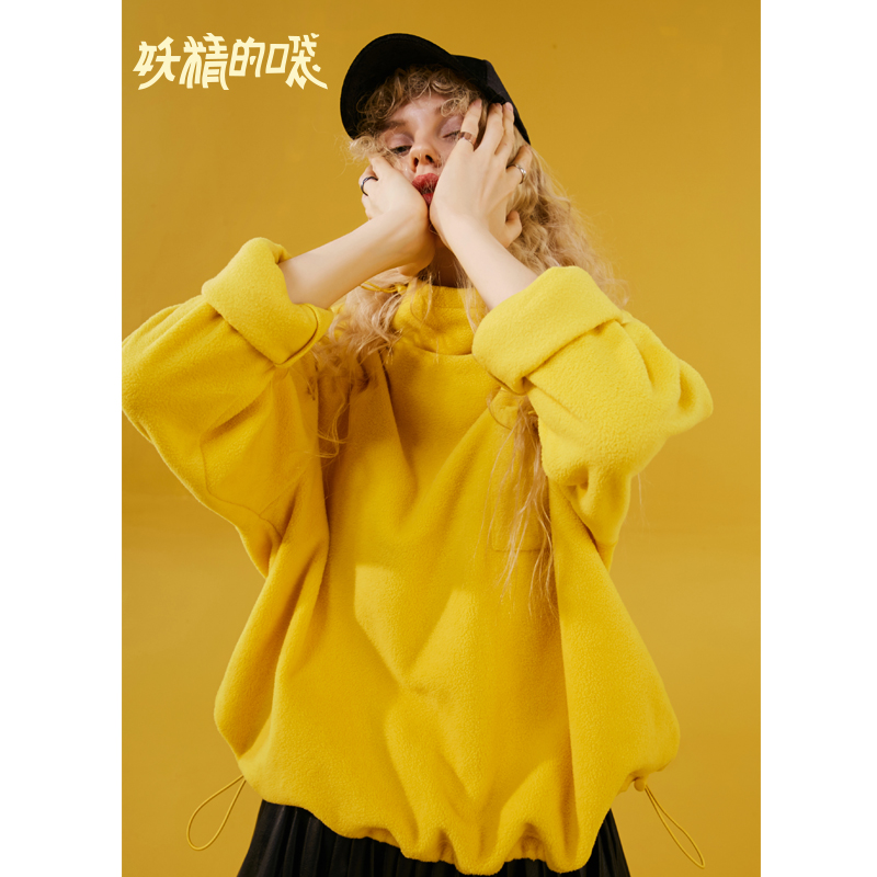 妖精的口袋Y高领纯色宽松长袖T恤女韩版秋装保暖体恤潮J