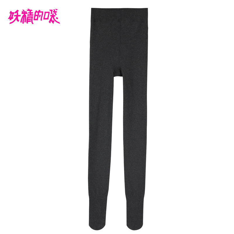 妖精的口袋Y黑色打底裤女外穿韩版秋装显瘦修身小脚裤子P