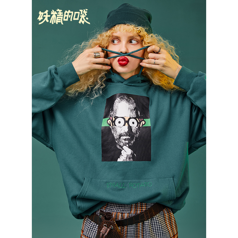 妖精的口袋Y早秋连帽卫衣女潮秋装2018新款时尚套头宽松长袖上衣J