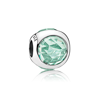 PANDORA潘多拉 冰晶绿闪耀的水滴 925银串饰 792095NIC