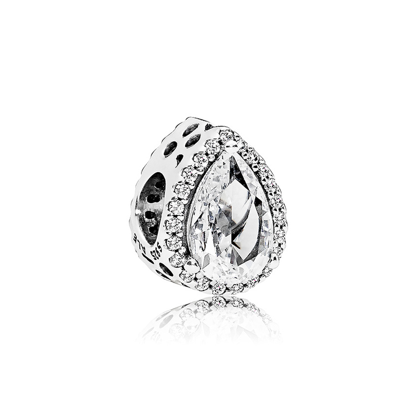 PANDORA潘多拉 闪亮泪滴 925银串饰 796245CZ