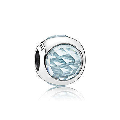 PANDORA潘多拉 海蓝色闪耀的水滴 925银串饰 792095NAB