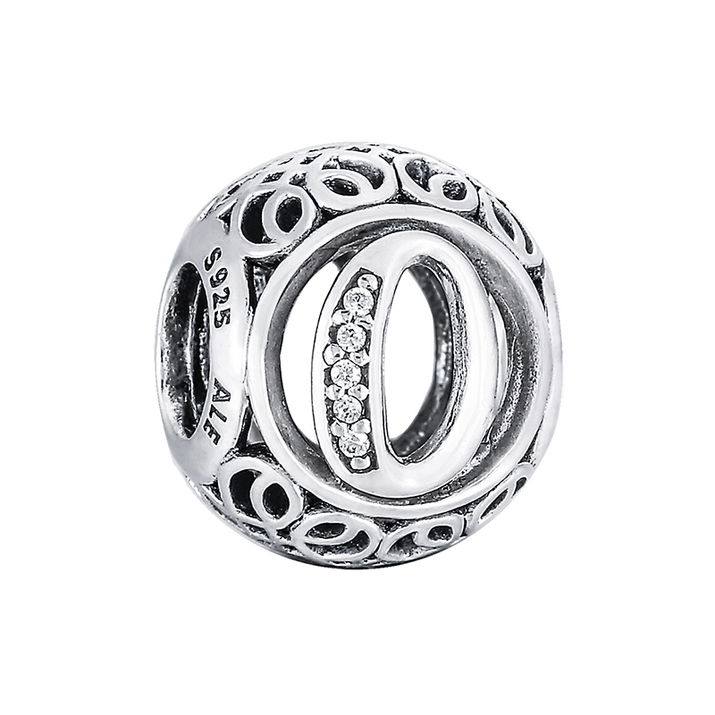 PANDORA潘多拉 复古字母O 925银 串饰-791859CZ