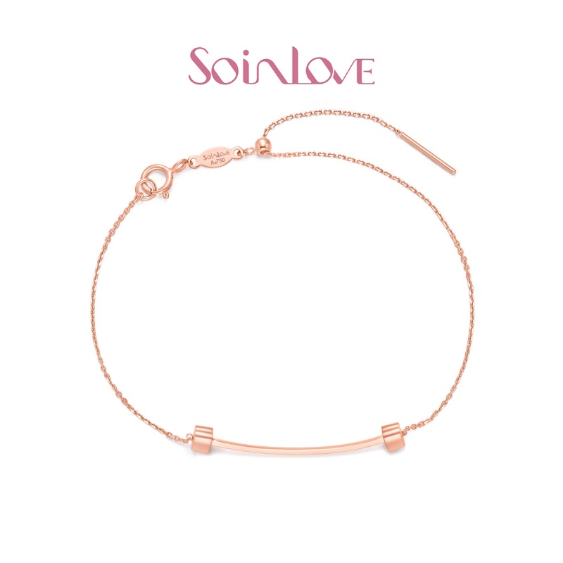 schl-【新品】七夕送礼Soinlove小确幸18K玫瑰金手链送礼推荐_1