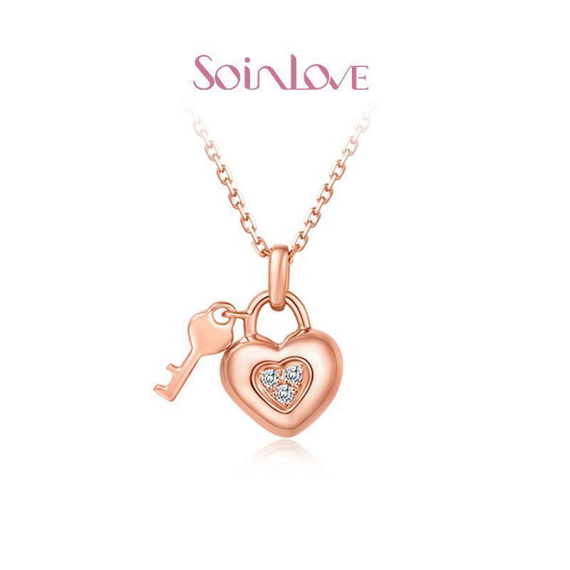 Soinlove 小确幸系列18K金钻石项链套链 送礼推荐VU68
