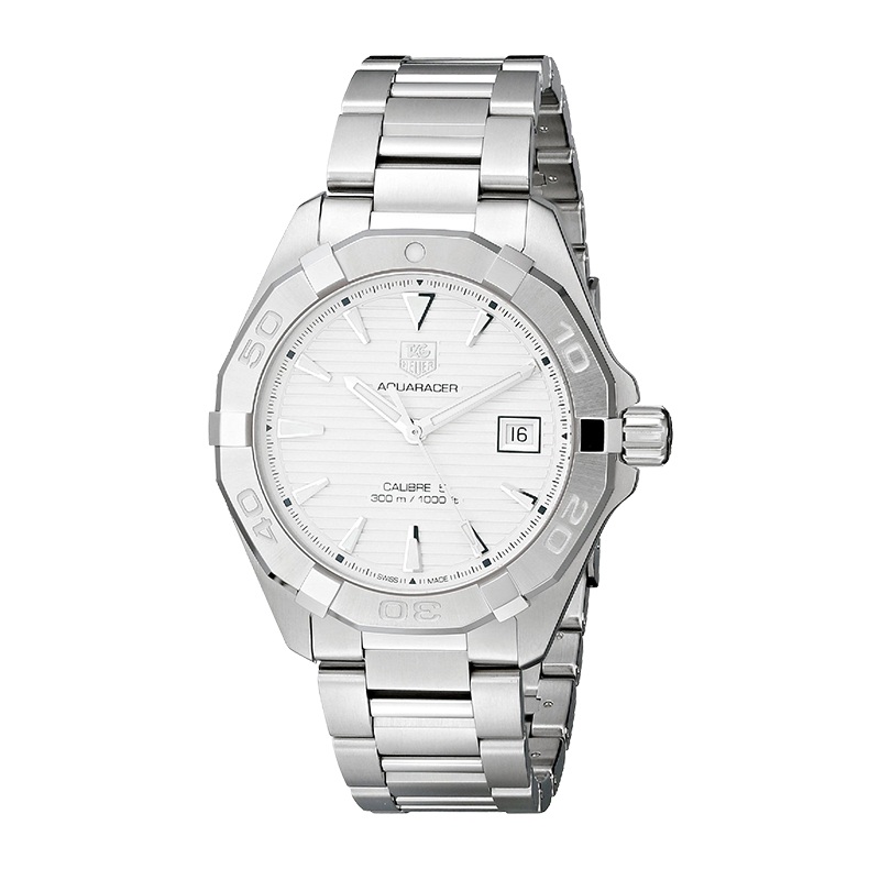 泰格豪雅(TAG Heuer)瑞士手表 竞潜系列钢带自动机械男士手表WAY2111.BA0910