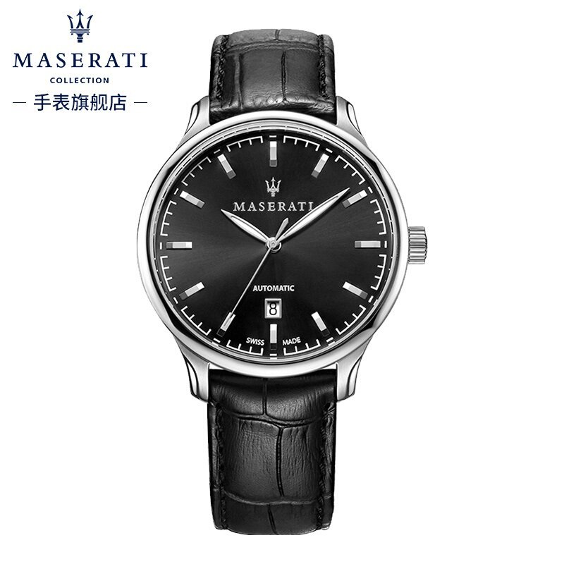 玛莎拉蒂（MASERATI）机械表镂空男士防水手表皮带 R8821126001