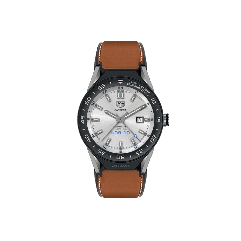 泰格豪雅(TAG Heuer)瑞士手表 智能腕表系列45毫米男表SBF8A8001.11FT6110