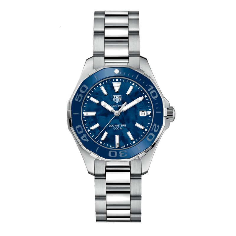 泰格豪雅(TAG Heuer)瑞士手表 竞潜系列AB同款石英女士手表WAY131S.BA0748