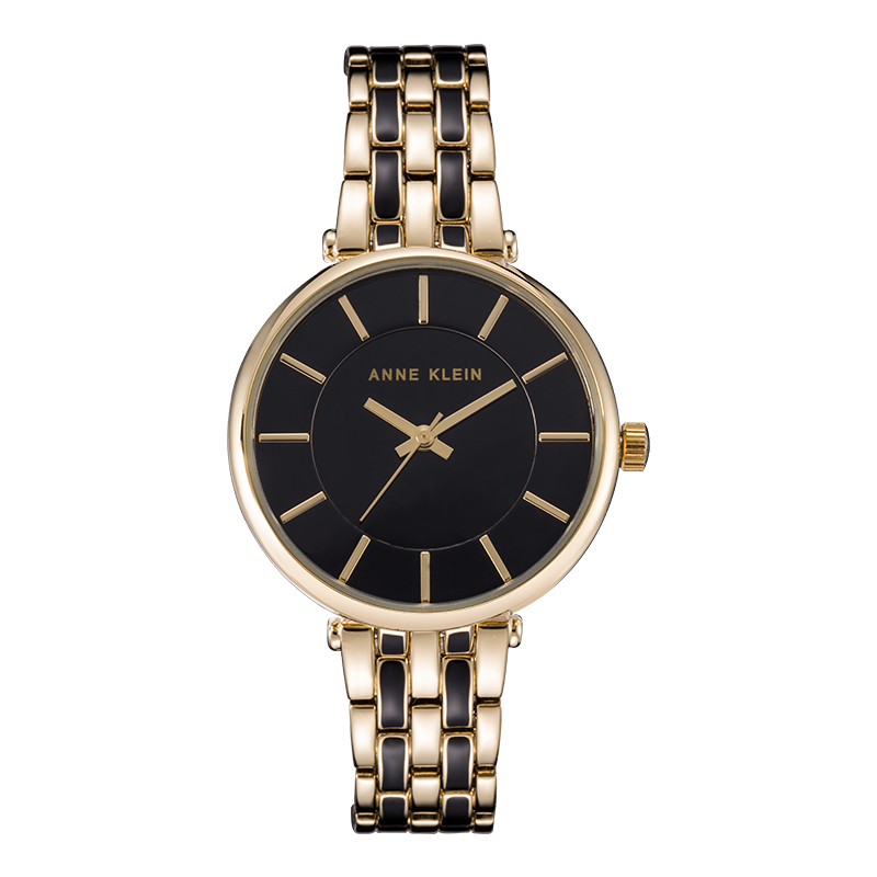 安妮克莱因（ANNE KLEIN）简约经典系列简约时尚大表盘石英女士手表AK/3010BKGB