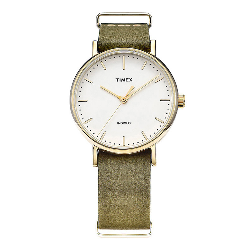 美国TIMEX/天美时手表女 简约时尚潮流皮带防水石英女表TW2P98400