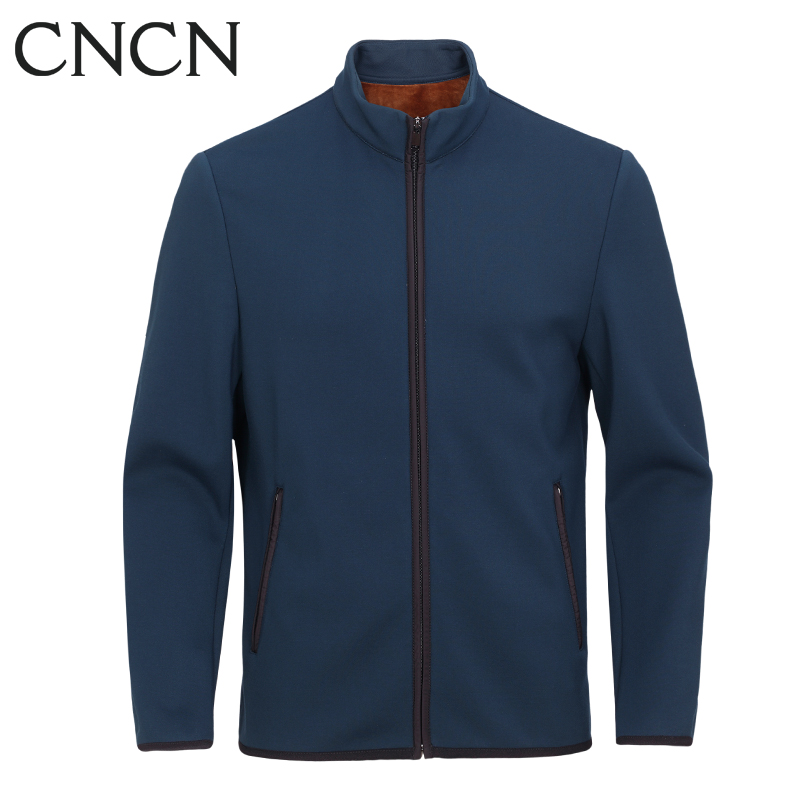 CNCN男士茄克 秋季修身男士拉链简约优雅保暖茄克|NKBJ3552