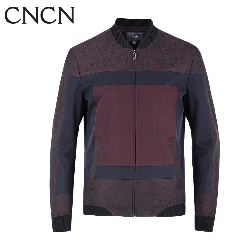 CNCN男士茄克 修身拼接秋季拉链男装|NKBJ3605