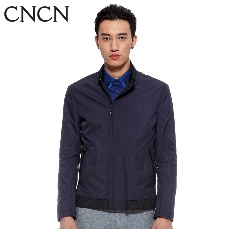 CNCN男士茄克 简约时尚商务修身秋季拉链立领茄克|NKBJ3612