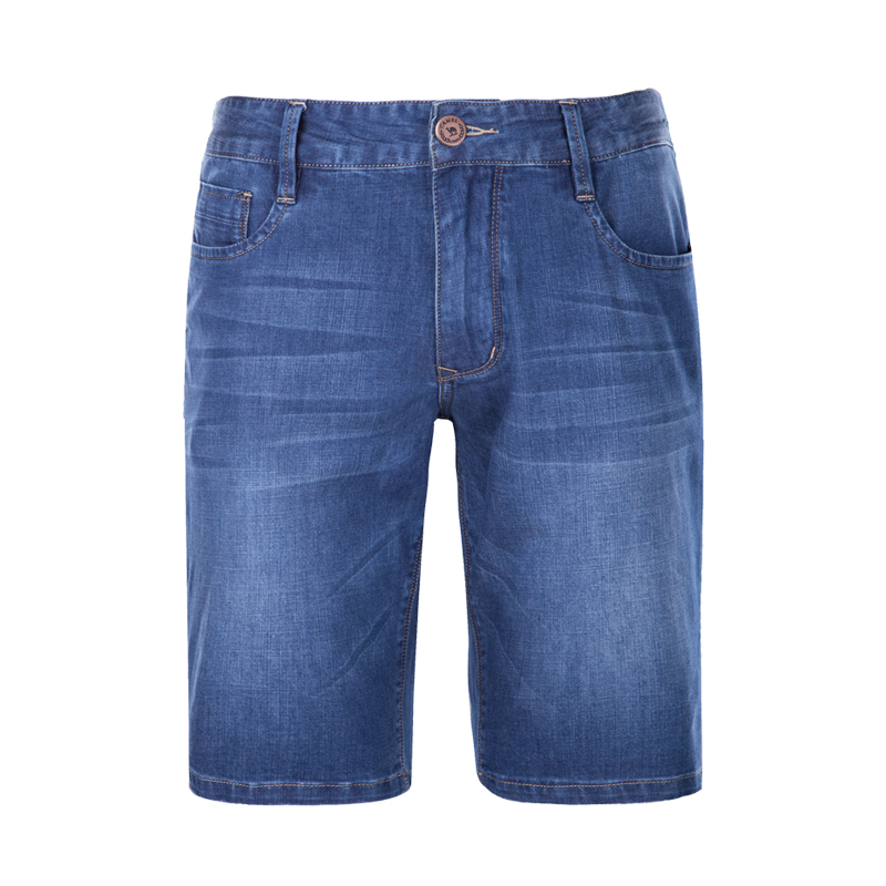 CAMEL骆驼男装 夏季新款男青年中腰直筒微弹青春水洗牛仔短裤