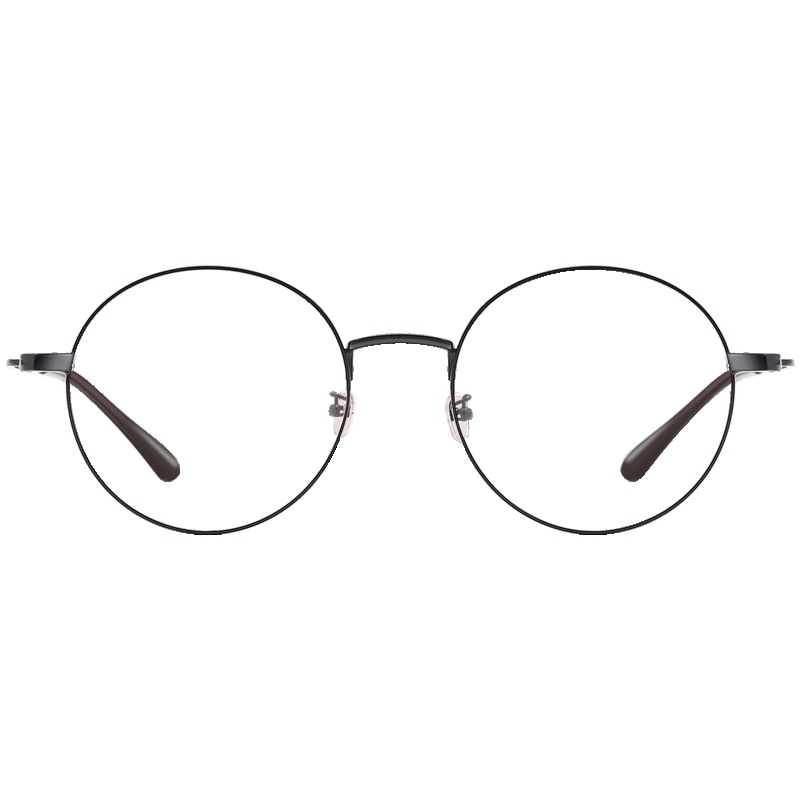 帕森（PARZIN)金属圆框眼镜架 男女复古文艺眼镜框 潮流框架 15707