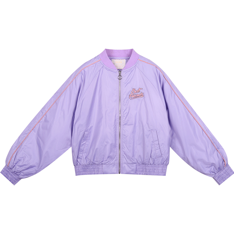 紫色轻薄羽绒服女2018新款冬季棒球服短款收腰学生飞行员夹克外套