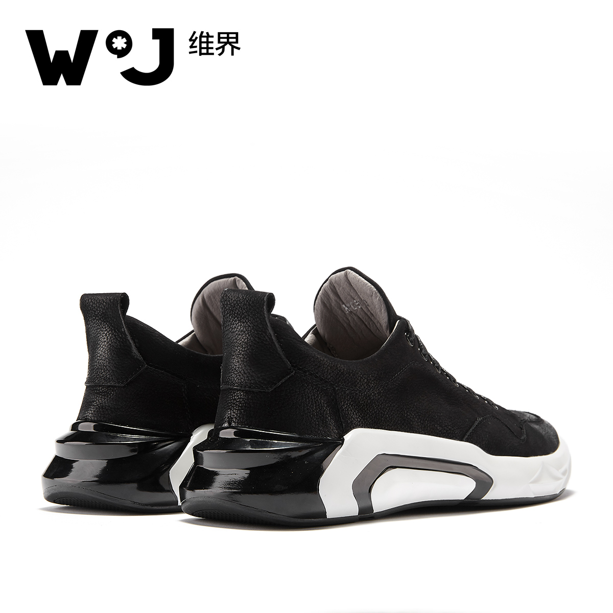 维界高帮鞋男秋季磨砂皮时尚韩版休闲鞋青年个性高帮男鞋板鞋潮流