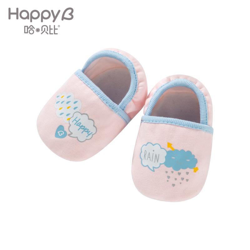 哈贝比（happyB） 婴儿脚套四季款 男女宝宝脚套 新生儿学步脚套6-9月