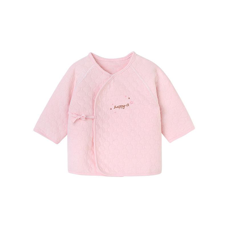 哈贝比（happyB） 童装 婴儿衣服 新生儿和尚服上衣 男女宝宝冬季保暖夹丝内衣上衣