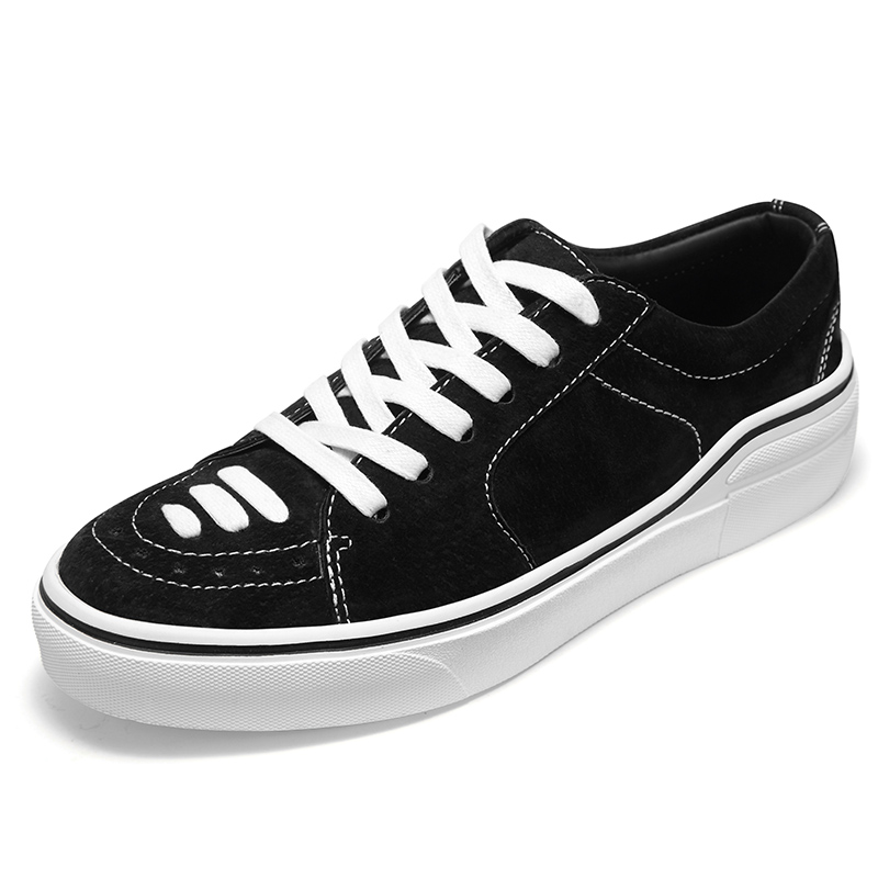 皓顿（HAUT TON）休闲鞋男鞋时尚潮流透气车缝线耐磨系带轻便男板鞋