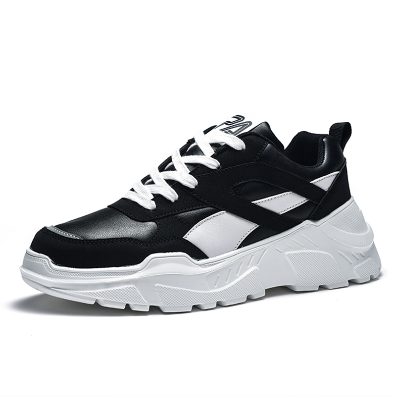 皓顿（HAUT TON）男鞋休闲鞋时尚潮流车缝线防滑耐磨系带男板鞋 9383YD153