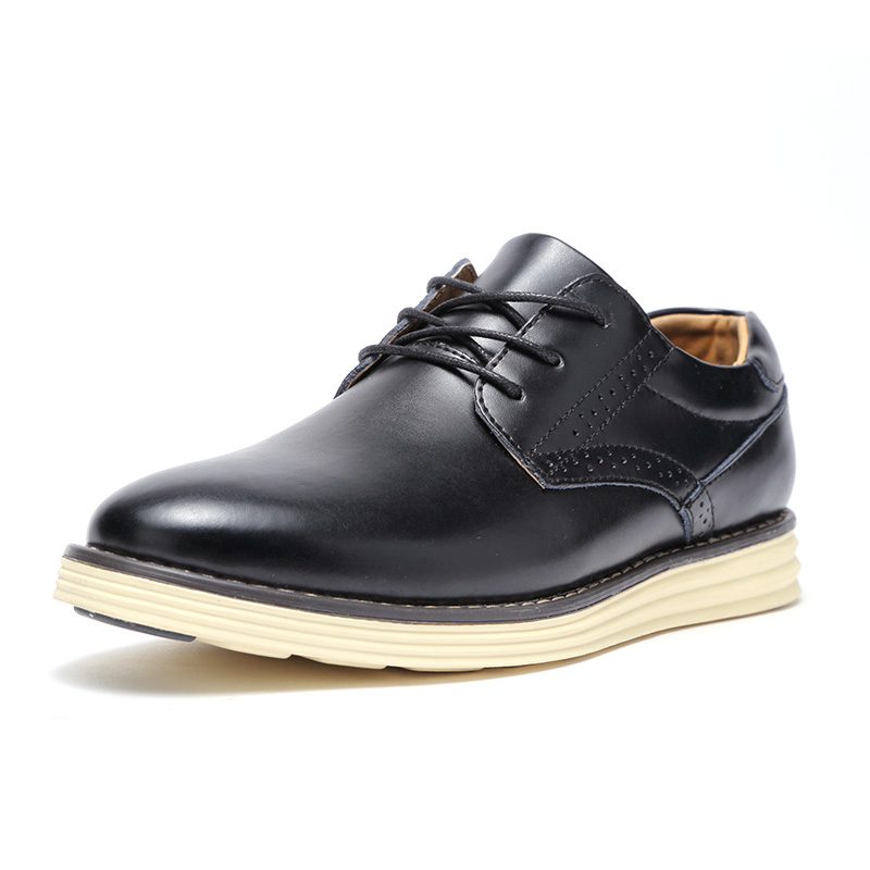 皓顿（HAUTTON）皮鞋男士商务休闲鞋英伦正装鞋子男款 9381PX068