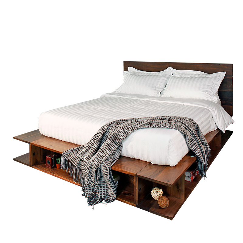 ladysoft家居 全棉酒店风白色四件套 1.8/2.0米床 品质床上套件