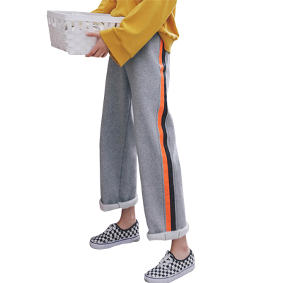 韩都衣舍2018韩版女装秋装新款宽松直筒显瘦休闲裤NG9303.茵