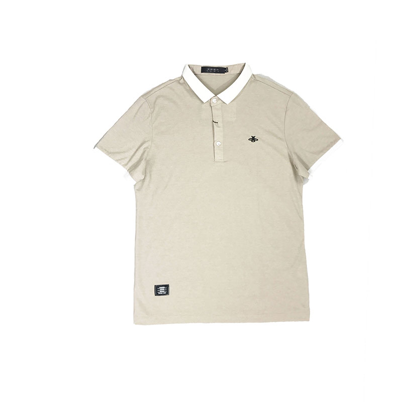 兰格维尔2018夏季男士修身小翻领polo衫时尚小清新短袖T恤T975