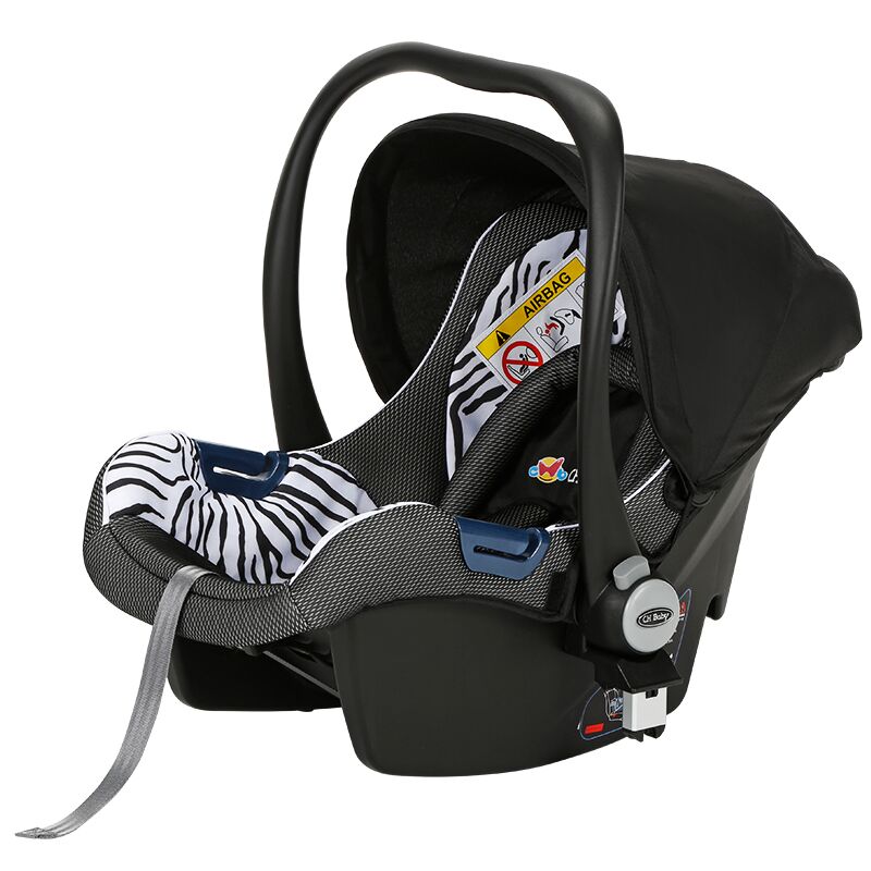 CHBABY 新生婴儿汽车安全坐椅车载宝宝摇篮儿童提篮式安全座椅斑马纹