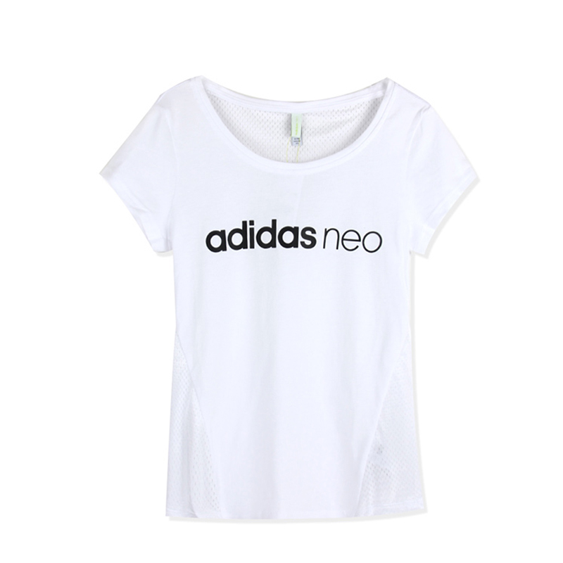 Adidas 阿迪NEO 女子 LOGO 短袖 CD6648