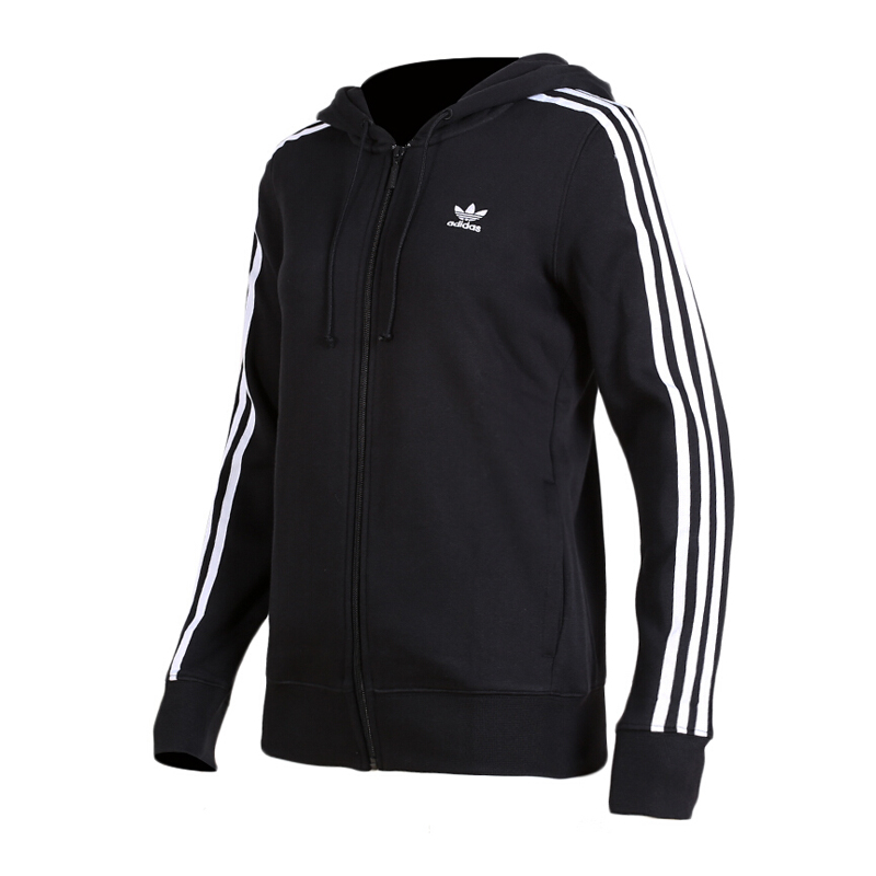 Adidas阿迪达斯三叶草20183STRZIPHOODIE冬季女装外套DN8151