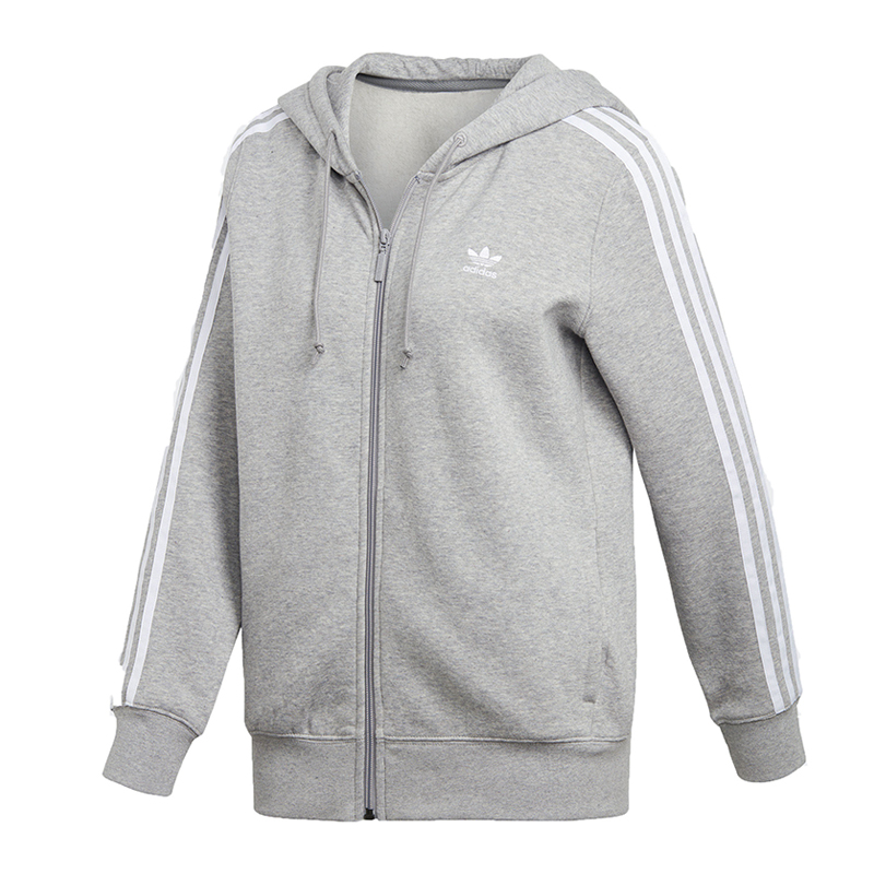 Adidas阿迪达斯三叶草20183STRZIPHOODIE冬季女装外套DN8155
