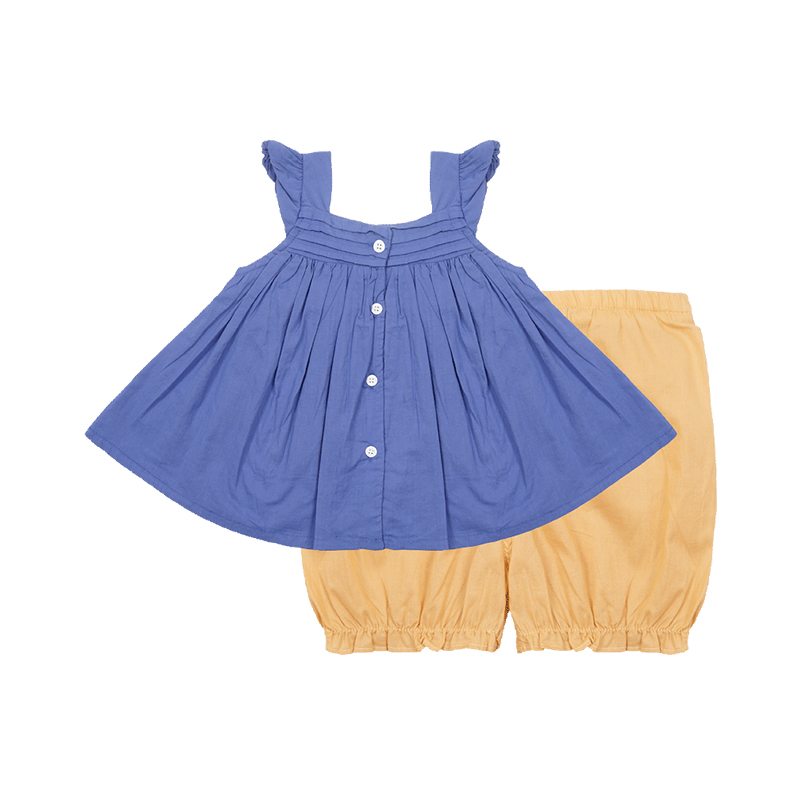 婴姿坊童装女童夏季新款套装韩版女孩夏装衣服儿童时尚夏装两件套