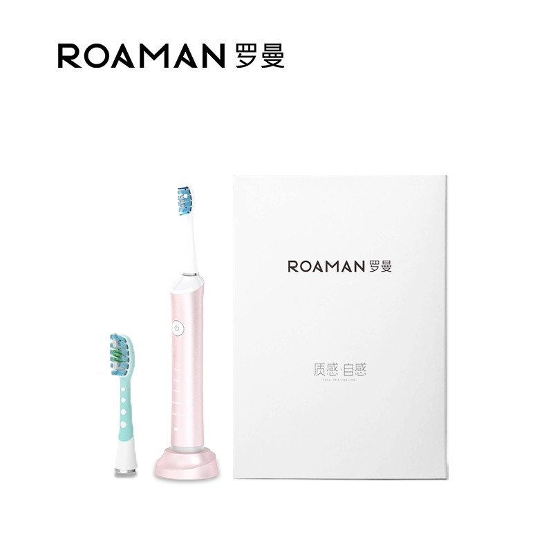 罗曼（ROAMAN） 电动牙刷RM-8872 3D声波震动牙刷充电式五档静音 黑色