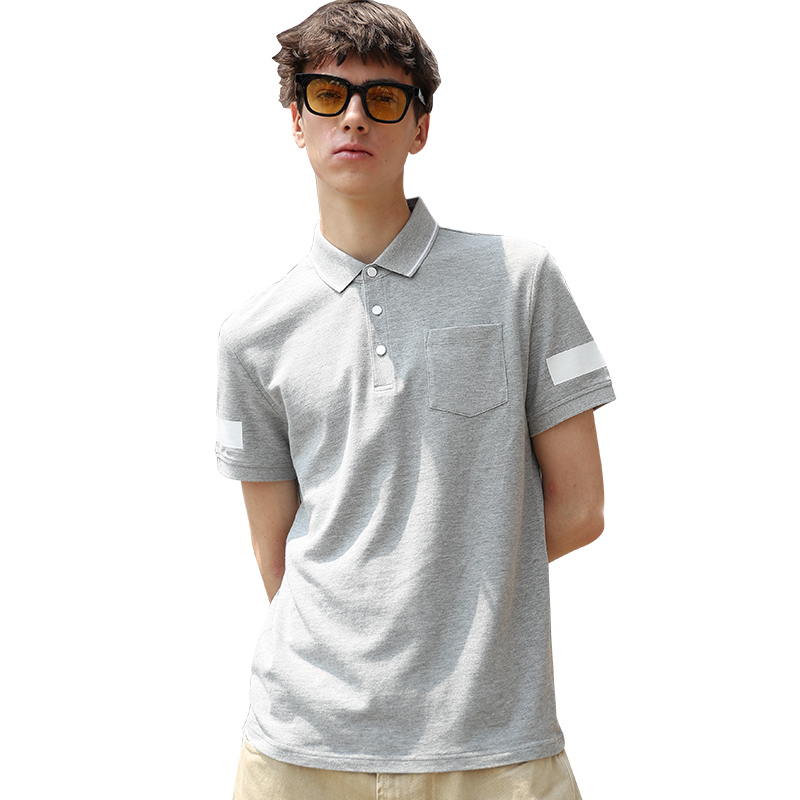 CAPOT 2018夏男士T恤 新款男士polo短袖翻领潮流撞色印花休闲风