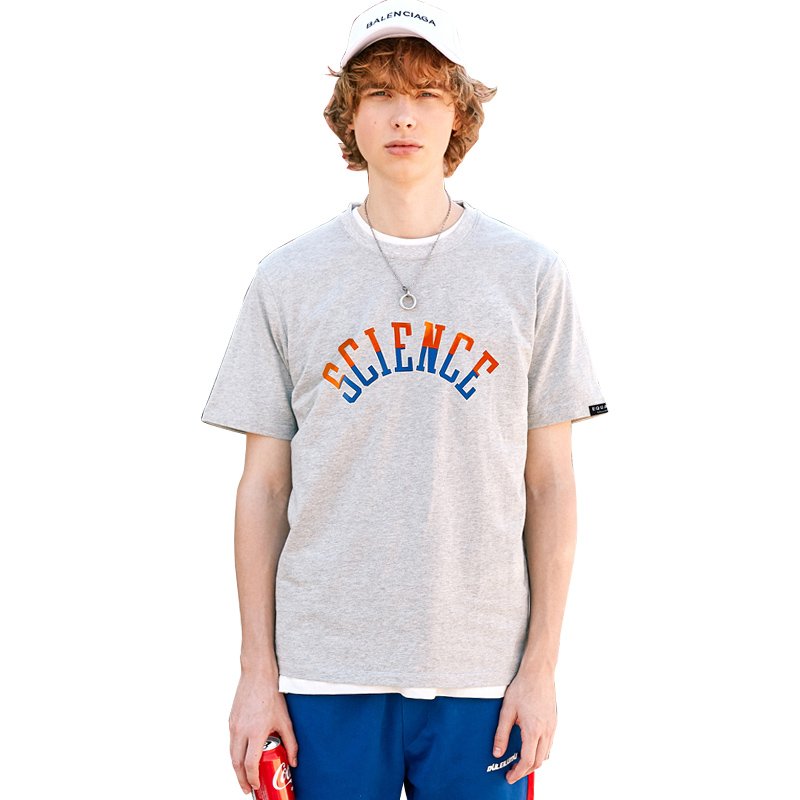 CAPOT 2018年新款男士T恤短袖棉感圆领短袖T恤宽松舒适男女可穿