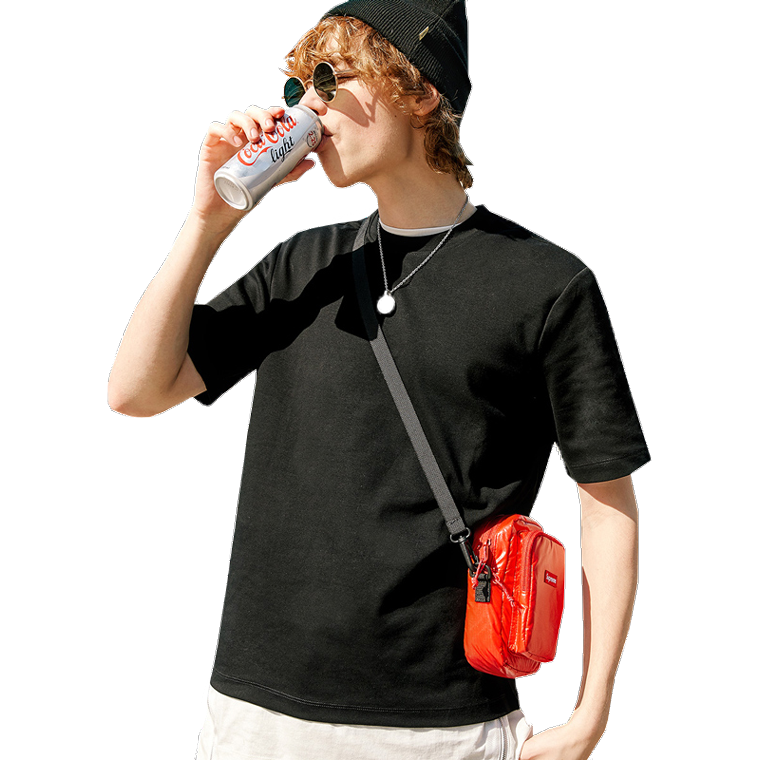 新款男士T恤短袖男士圆领短袖T恤休闲潮流风尚