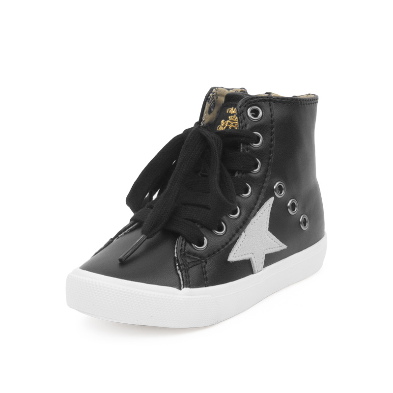 泰兰尼斯儿童硫化鞋春秋季新款高帮男童休闲板鞋女童百搭潮单鞋