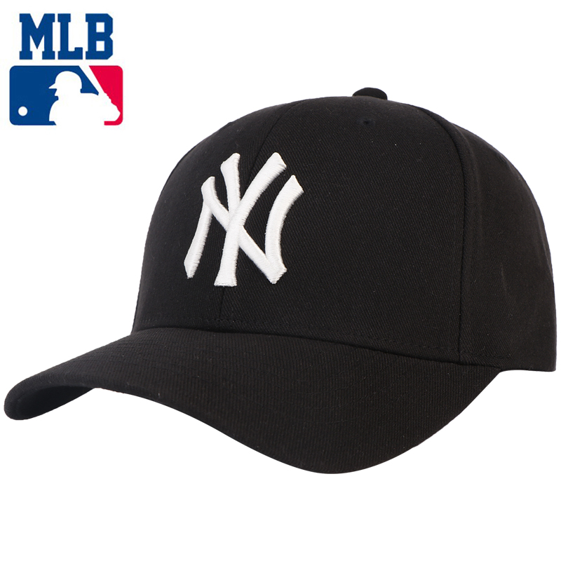 新款MLB美职棒NY棒球帽男女款情侣帽子休闲嘻哈鸭舌帽遮阳帽