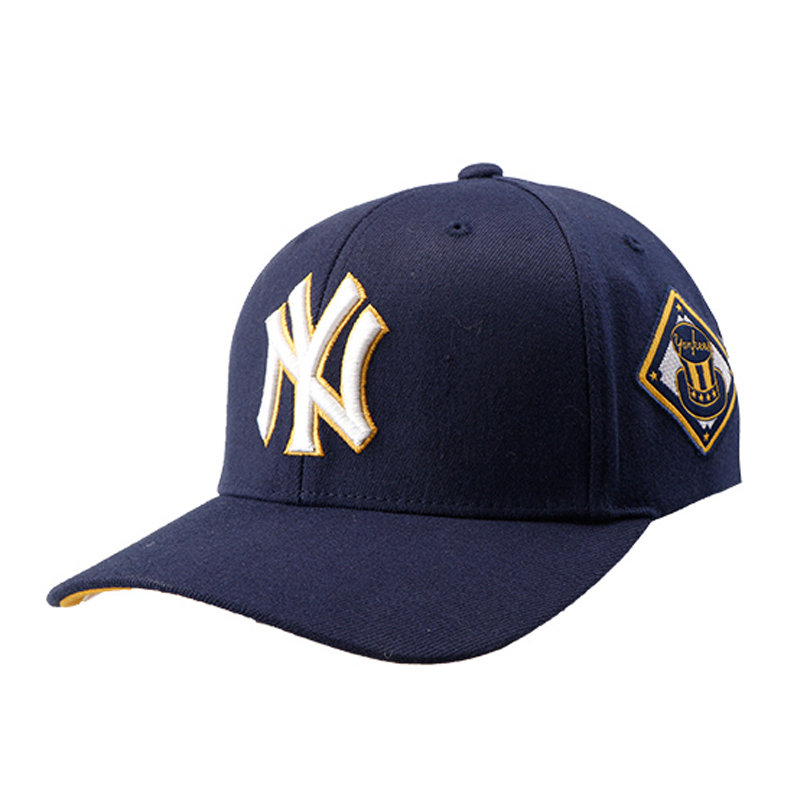 MLB美职棒NY棒球帽男女情侣款鸭舌帽韩版弯沿帽子街舞嘻哈帽